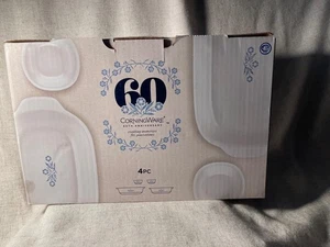 Corning Blue Cornflower 60th Anniversary 4-teiliges Backset Neu im Karton 2017 - Bild 1 von 1