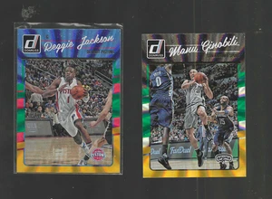 2016 Panini Holo Lazer-Verde e Giallo-Reggie Jackson e Manu Ginobili-NM - Foto 1 di 1