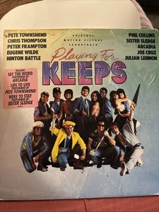 PLAYING FOR KEEPS Soundtrack Radio PROMO LP Phil Collins Peter Frampton Arcadia - Picture 1 of 10