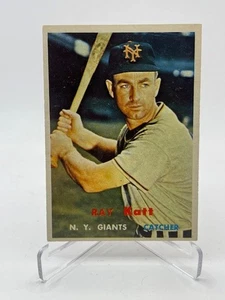 1957 TOPPS RAY KATT #331 NEW YORK GIANTS VINTAGE SET BREAK - Picture 1 of 2