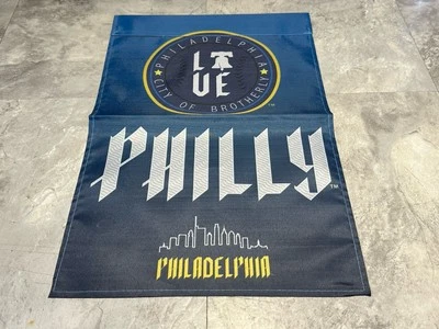 MLB Philadelphia Phillies Philly Connect Garden Flag 2 Sided Premium Yard Flag. - Image 1 of 2