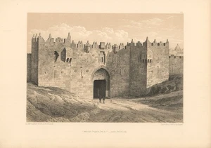 1864 Pierotti View of the Gate of Damascus, Jerusalem - Picture 1 of 1