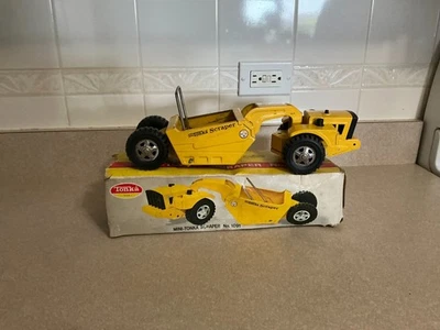 MINI TONKA # 1091 SCRAPER   CONSTRUCTION VEHICLE – 1969/70 WITH BOX  - Image 1 of 4