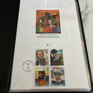 Set of 5 US FDC America’s Classic Films March 23rd, 1990 Hollywood, CA Fleetwood - Picture 1 of 12