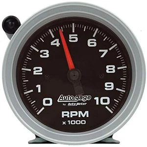 AUTO METER 233908 Autogage 3-3/4" Tachometer 0-10,000 RPM Black Shift-Light - Picture 1 of 1