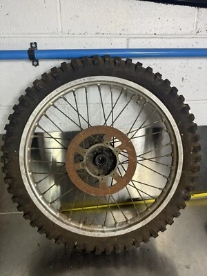 Yamaha YZ80 YZ 80 Front Wheel Hub Rotor Rim Complete OEM Genuine 1986 86 VMX Foto 1 de 4