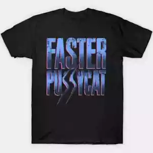 T-Shirt Schnelleres Katersymbol kurzärmelige Baumwolle schwarz Herren S bis 2345XL - Bild 1 von 3