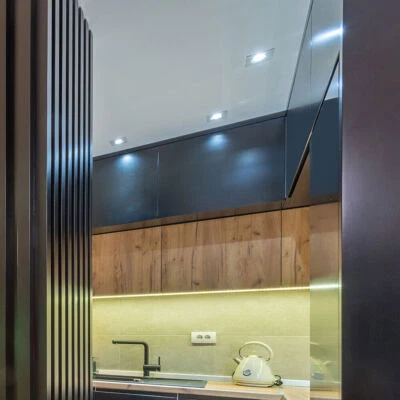 3x Plafoniera Faretto da Incasso Metallo Cucina Argento Orientabile LED - Immagine 1 di 4