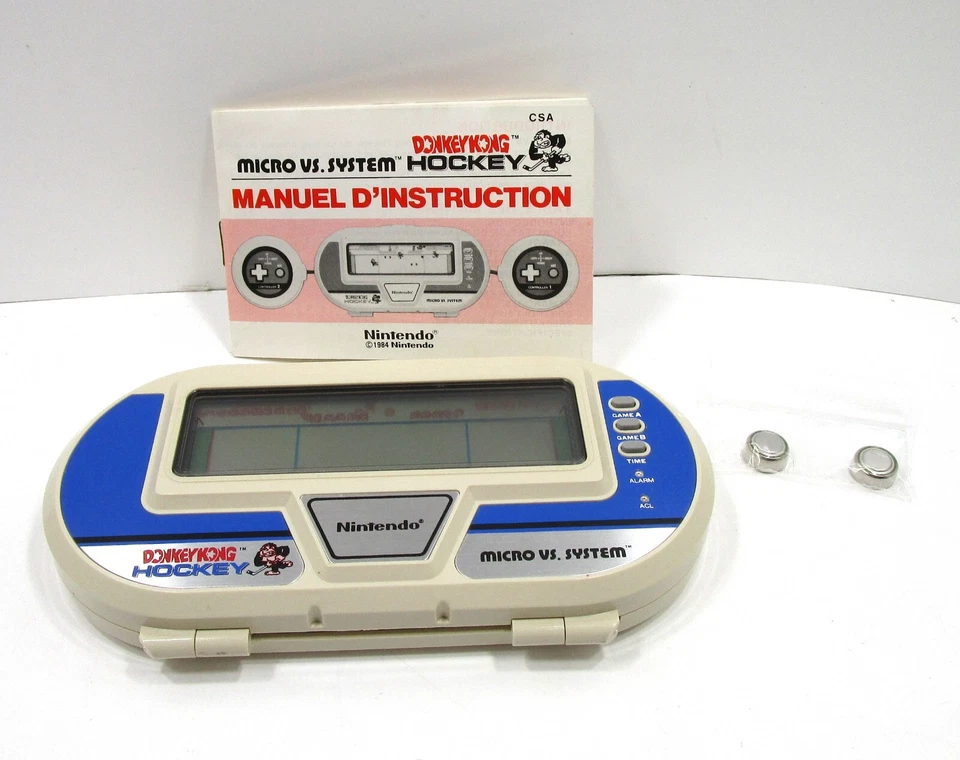 Juego y reloj Nintendo vintage Micro VS. System DonkeyKong Hockey 1984 HK-303 Foto 1 de 4