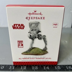 2013 Hallmark Keepsake Ornament Star Wars All Terrain Scout Transport AT-ST NEW! - Picture 1 of 7