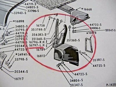 1952 1953 1954 Ford или Mercury изящный оригинальный б/у правый капот петля FoMoCo - Изображение 1 из 4