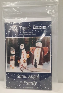 90's Era Bear Thread Designs ~ Snow Angel & Family BTD-144 ~ Diane Akers UC FF - Picture 1 of 7