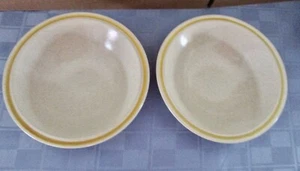 2 Hearthside Garden Festival Stoneware Rim Cereal Bowls 6 3/4" Japan. ((U2-15) - Picture 1 of 3