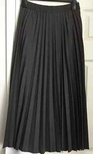 ZARA ZW Collection Grey Pleated Midi Skirt ~ Size XS-S - Picture 1 of 9