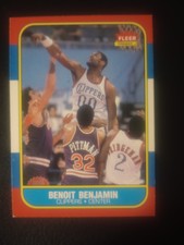 1986-87 Fleer #8 Benoit Benjamin Los Angeles Clippers rookie card