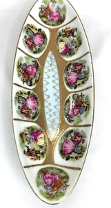 SALE! Vtg Royal Vienna Porcelain Relish Dish-Stamped w 11/102N w/Beehive Logo - Picture 1 of 6