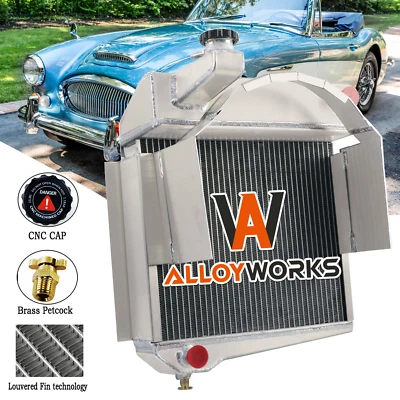 3 Rows Radiator fit 1960-1967 Austin Healey Sprite Bugeye / MG Midget 948 /1098 — 第 1/4 张图片