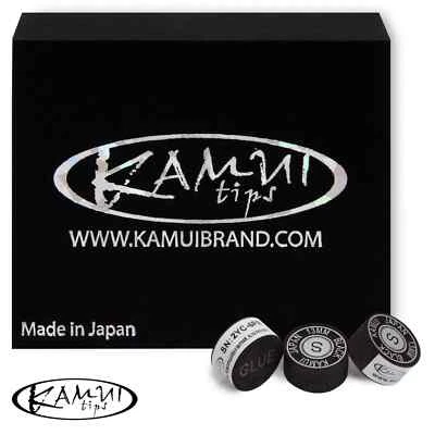 Billard Zubehör Leder Klebeleder Cue Tip "Kamui black" 13 mm, soft (S)