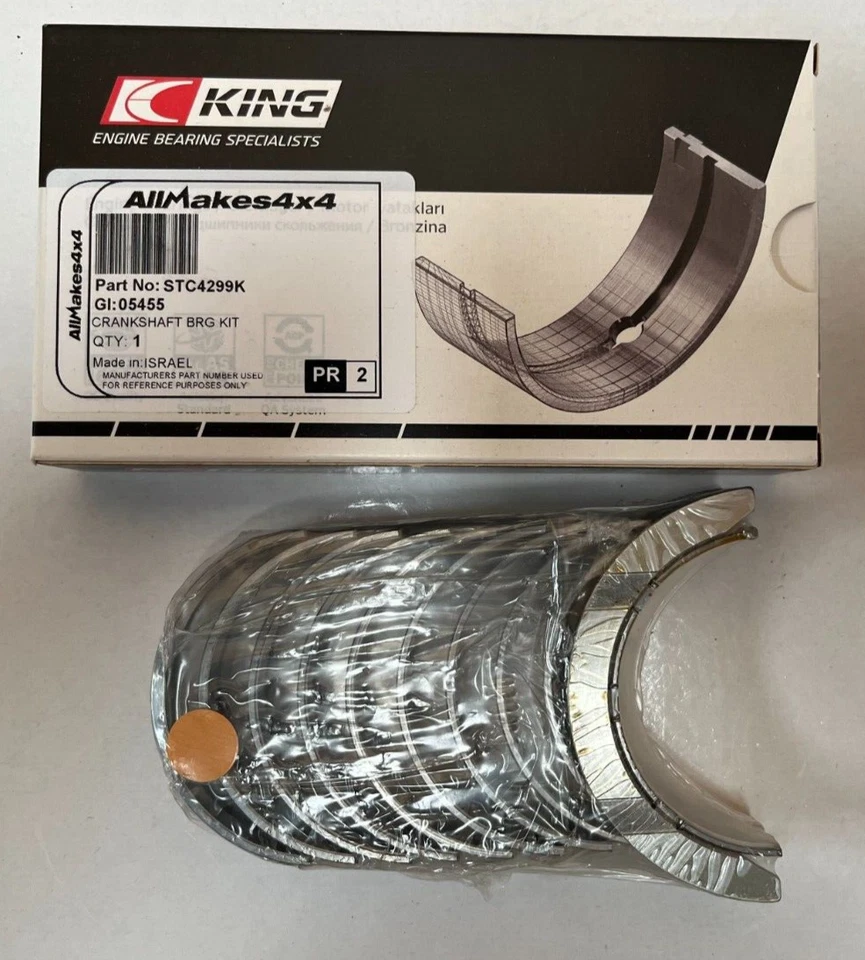 OEM Range Rover P38 4.0L & 4.6L V8 Crankshaft Bearing Set  STC4299K King - Image 1 of 1