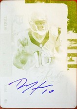 2013 Panini Contenders Rookie Ink Printing Plate Auto Yellow DeAndre Hopkins 1/1