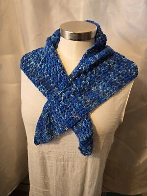 Triángulo Lana Merino Cuello Bufanda Cabeza Bufanda Capucha Nuevo Hecho a Mano Ganchillo Foto 1 de 4