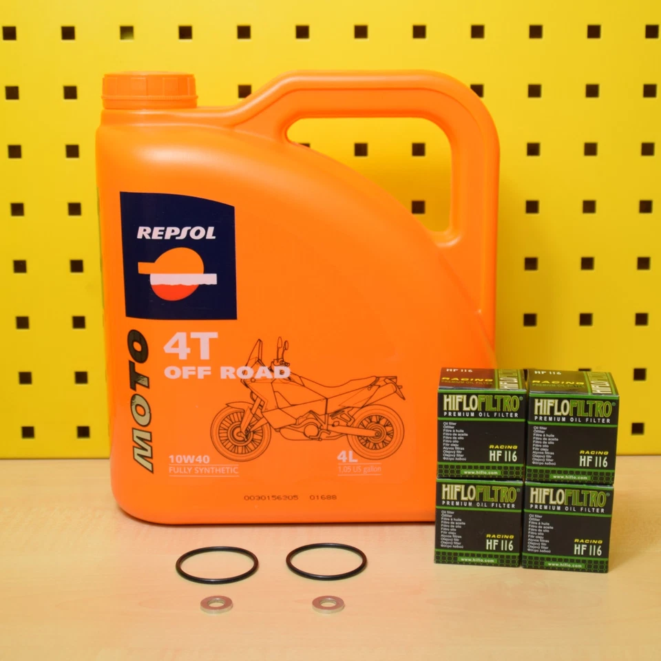 Honda CRF 150 250 450 Ölwechselset Öl Ölfilter Repsol Moto Off Road 10w40 - Bild 1 von 1