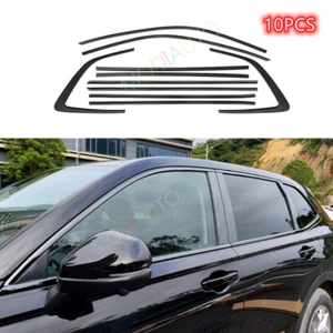 10X Accessories For Honda CRV 23-25 Window Molding Strips Trim Black Stainless G - Foto 1 di 12