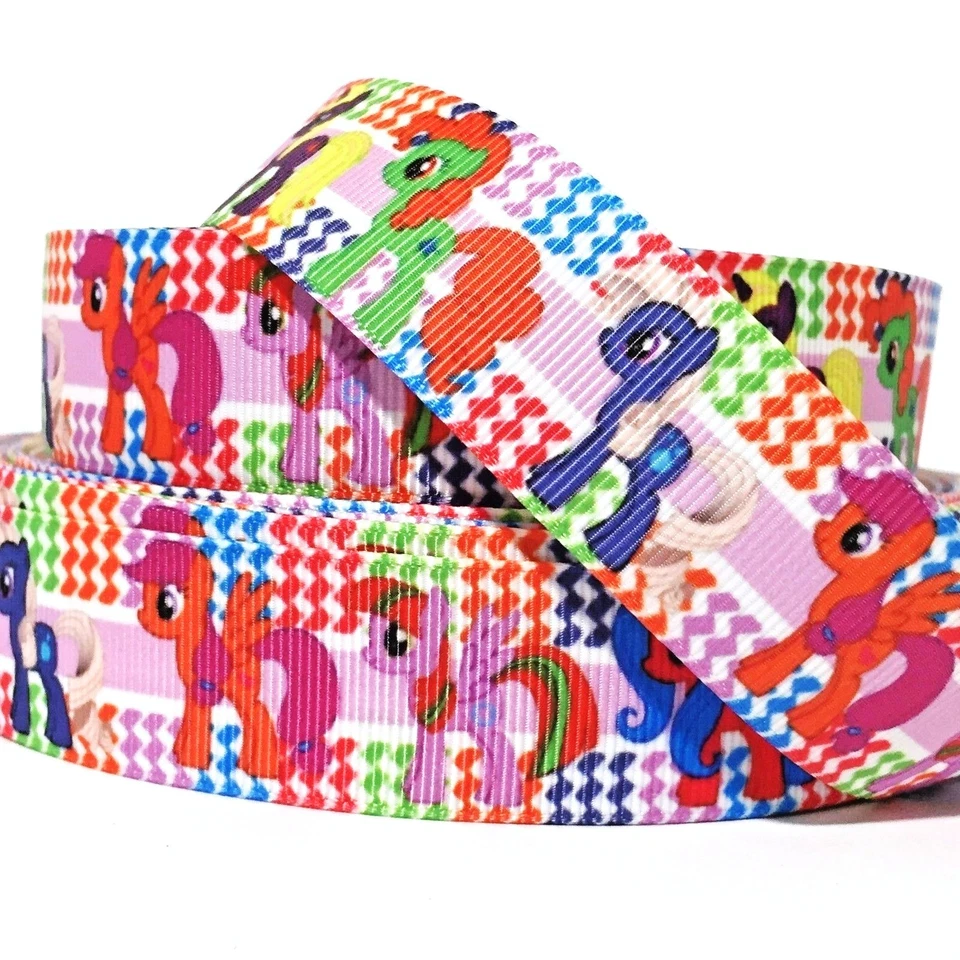 GROSGRAIN RIBBON 1" Little Pony Mp10 (COMBINE SHIPPING) USA SELLER Printed  - Image 1 of 1