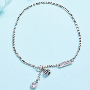 Real Solid 925 Sterling Silver Twist Chain Bracelet 9.1" - Picture 1 of 5
