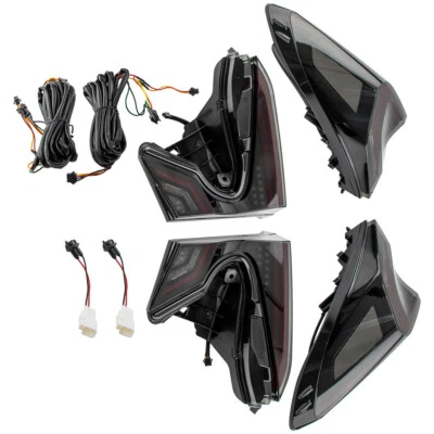 LED Tail Light Pair Assembly For Toyota C-HR 2018-2021 Brake DRL Turn Signal - Image 1 of 4