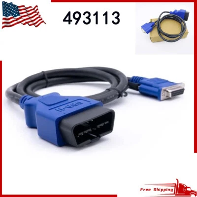Cable OBD 2 (J1962 OBD2 16 pines) se adapta a Nexiq USB 124032 Isuzu Hino Volvo Mack 493113 Foto 1 de 4