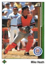 1989 Upper Deck #654 Mike Heath Detroit Tigers