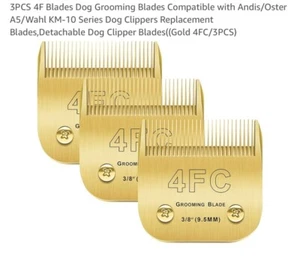 Pet Dog Clipper Blades (compatible Specs In Photos ) Size 4FC Cut 3/8" 9.5 mm - Picture 1 of 8