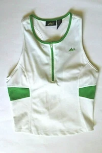 Athletech Tennis Group Top with Padding and Skort, White/Green, Size: L (po) - Picture 1 of 6