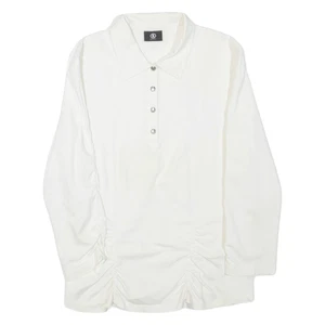BOGNER Womens Shirt White Collared Long Sleeve M - Picture 1 of 6