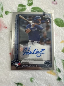 Will Wagner 2025 Topps Chrome Base Auto Rookie RC #RA-WW - Imagen 1 de 5