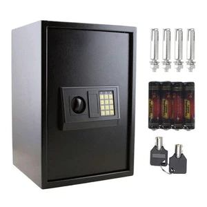 Hot Large Digital Electronic Safe Box Keypad Lock Security Home Office Black US - Picture 1 of 8