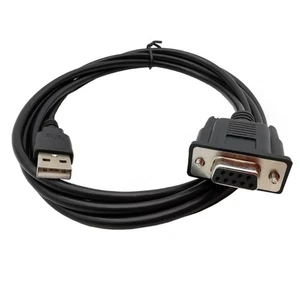 USB to Serial Cable Adapter, USB Male to RS232 Female Serial Cable 1.8Meter - Picture 1 of 8