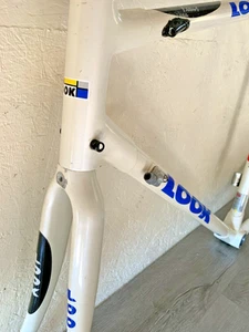 LOOK ELITE FRAME AND FORK 55 FULL CARBON 2.2 KG BRITISH THREADING 130 REAR SPACE - Picture 1 of 23