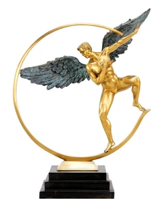 Angelo Custode - Scultura Angelo Bronzo Edizione Limitata di Martin Klein - Firmata - Foto 1 di 8