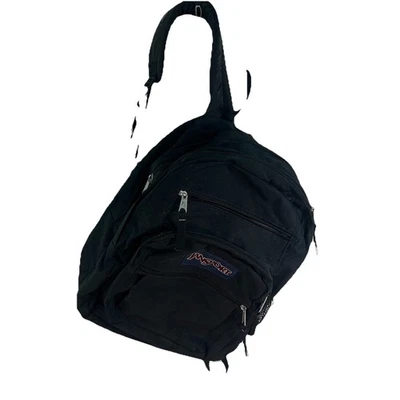 JanSport Break Plus Unisex Backpack - Black 17X18 - Image 1 of 4