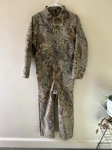 Vtg Walls Outdoors Youth XL 18 Camouflage Coveralls Quilted Realtree Hunting - Picture 1 of 9