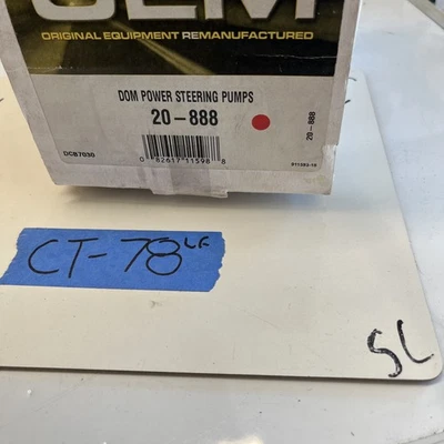 Bomba de dirección asistida marca OEM 20-888 Chevrolet Pontiac Reman 87-93 Toyota Supra Foto 1 de 4