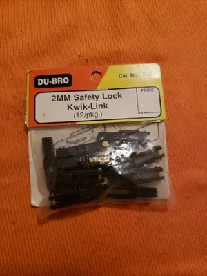 Du-Bro - 2mm Safety Lock Kwik-links  New - Part 820 - JT25 - Image 1 of 4