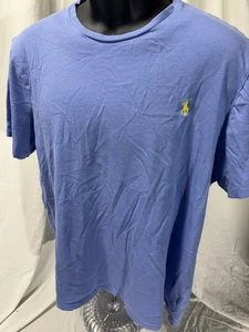Polo Ralph Lauren camicia uomo XL blu girocollo classico logo pony - Foto 1 di 8