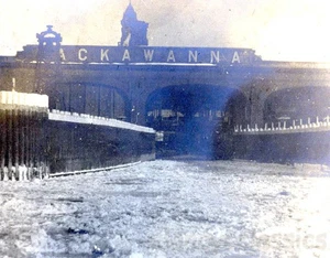 1911 Take Trip Hoboken Train Terminal New Jersey Lackawanna Sign - Picture 1 of 2