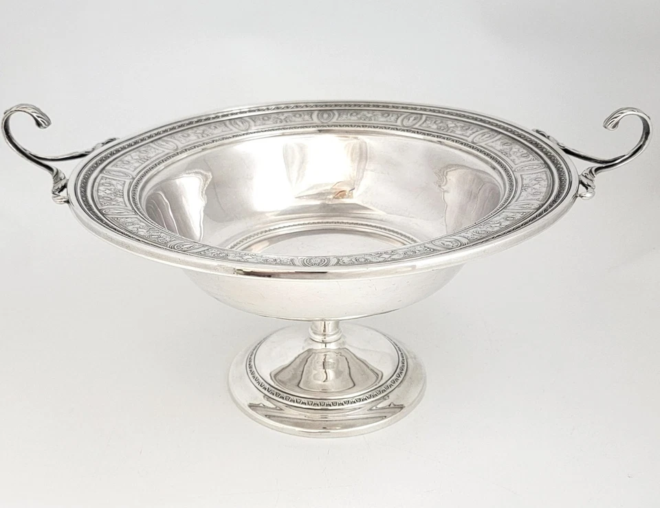 Cuenco central de plata esterlina Wedgwood de International Silver Co. Foto 1 de 4