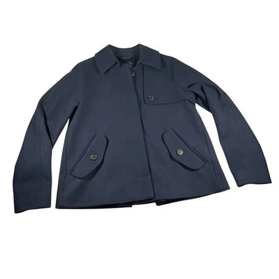 Chaqueta Abrigo Abercrombie And Fitch Mujer Lana Guisante XS Azul Marino Usada  Foto 1 de 4