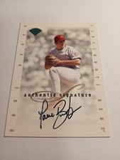 1996 Leaf Extended Series Authentic Signature Dave Burba Cincinnati Reds
