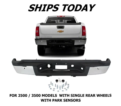 NUEVO conjunto completo de parachoques trasero para Silverado 2500 HD Sierra 2500 HD 2007-2010 Foto 1 de 4